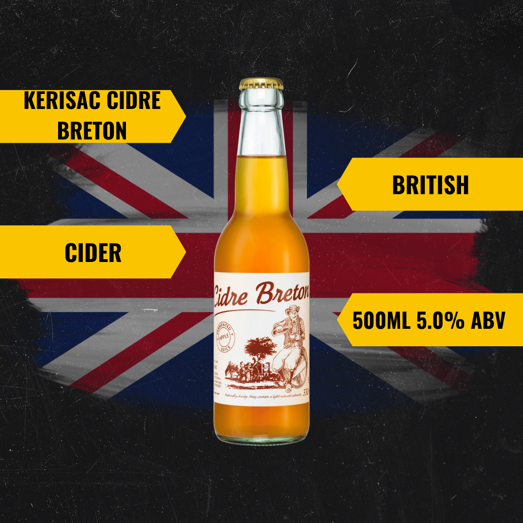 Kerisac Cidre Breton British Cider 330ml Bottles - 5.0% ABV (12 Pack)