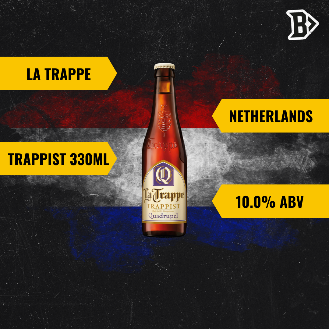La Trappe Trappist Dutch Quadrupel Beer - 10.00% ABV (12 Pack) - BEERHUNTER