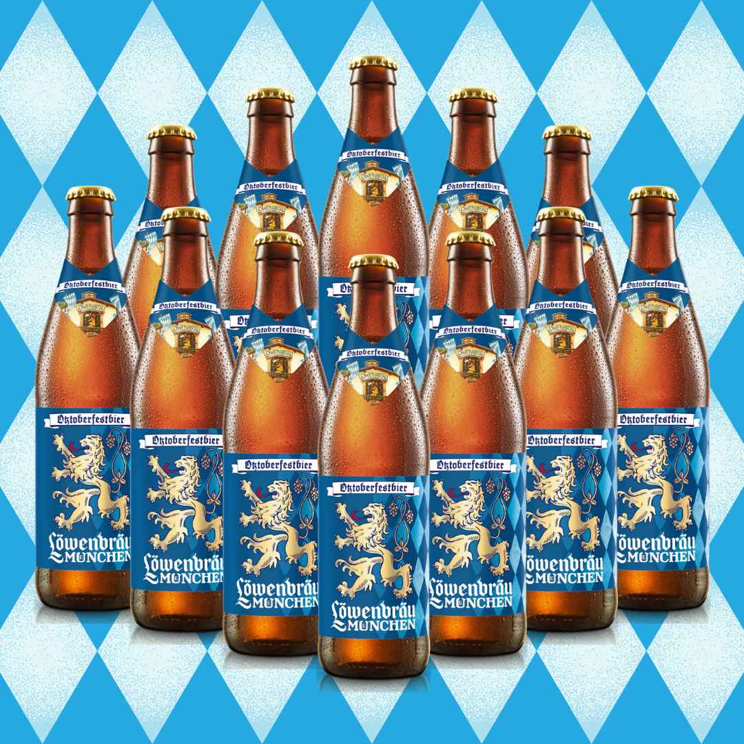 Löwenbräu Oktoberfest German Beer 500ml Bottles – 6.1% ABV (Multipack)