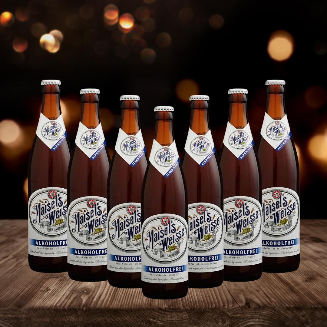 Maisel’s Weisse Alcohol Free Wheat Beer 500ml Bottles - 0.5% ABV (multipack)