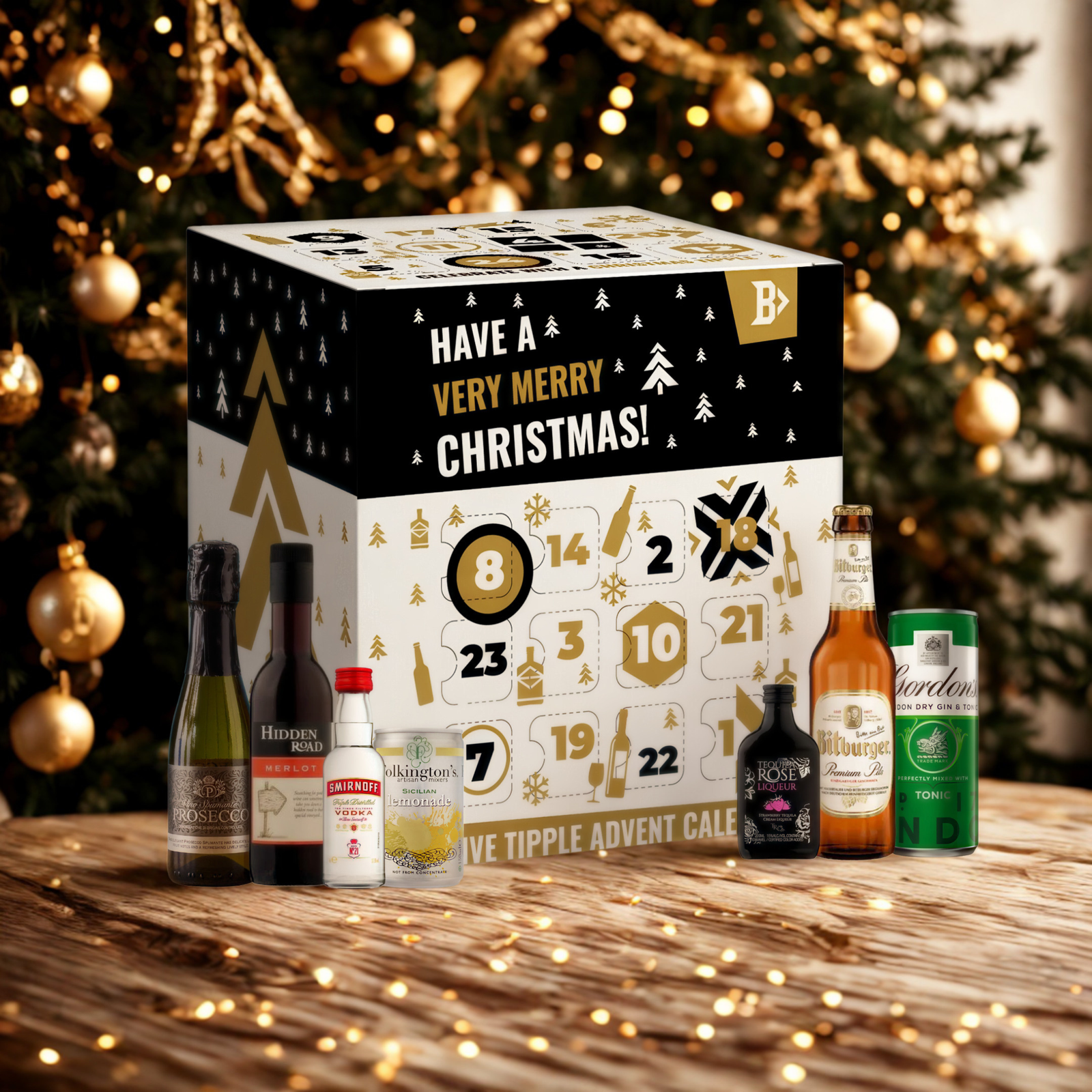 The Mixed Tipple Advent Calendar 2026 – Wine, Craft Beer, Spirits & Cocktails Christmas Countdown (24 Pack)