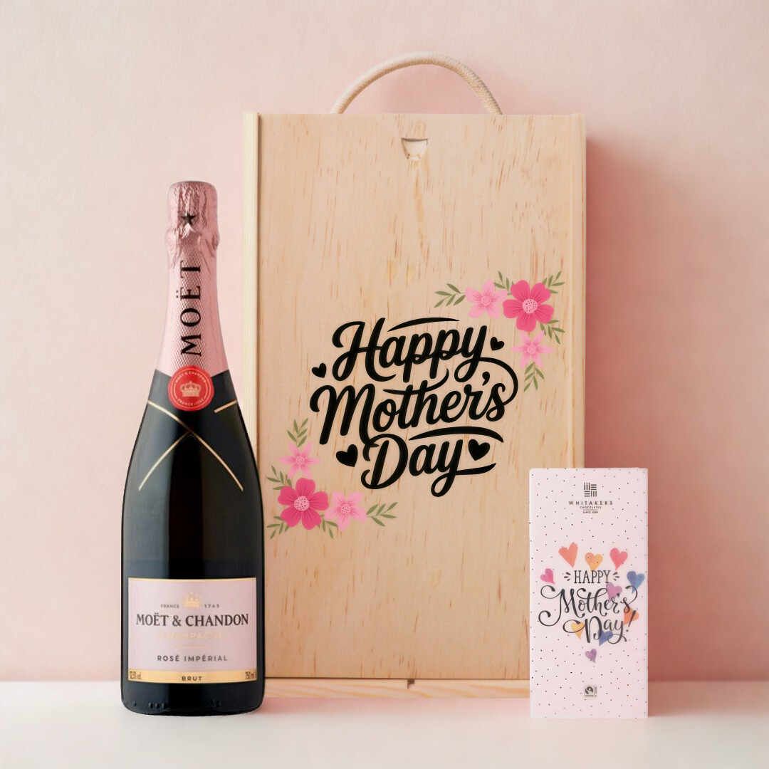 Moët & Chandon Rosé Champagne Mothers Day Gift Box with Chocolate