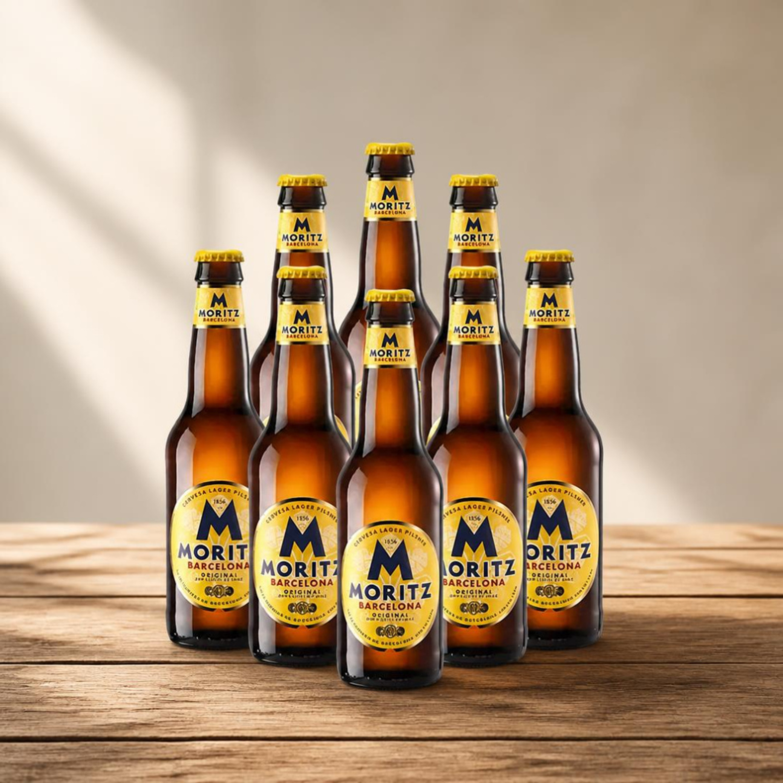 Moritz Barcelona Original Spanish Lager 330ml Bottles - 4.7% ABV (Multipack)