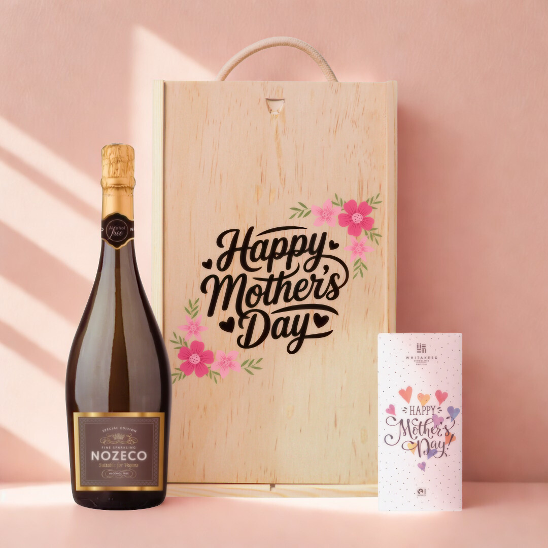 Mother’s Day Nozeco 0.0% Sparkling Wine Gift Set With Chocolate