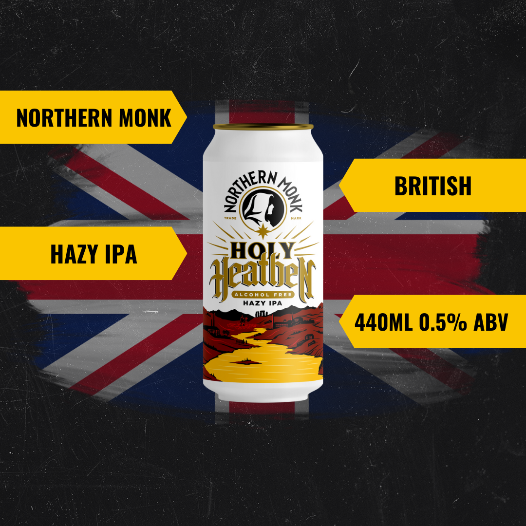 Northern Monk Holy Heathen Low Alcohol Hazy IPA 440ml Cans - 0.5% ABV (12 Pack)