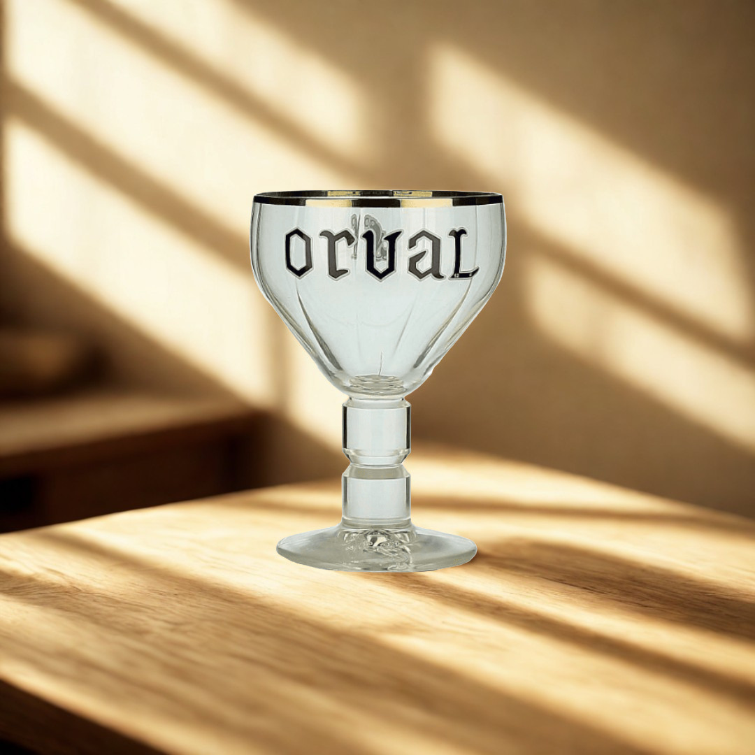Orval Original Belgian Trappist Ale 330ml Bottles with Orval Glass - 6.2% ABV (8 Pack)
