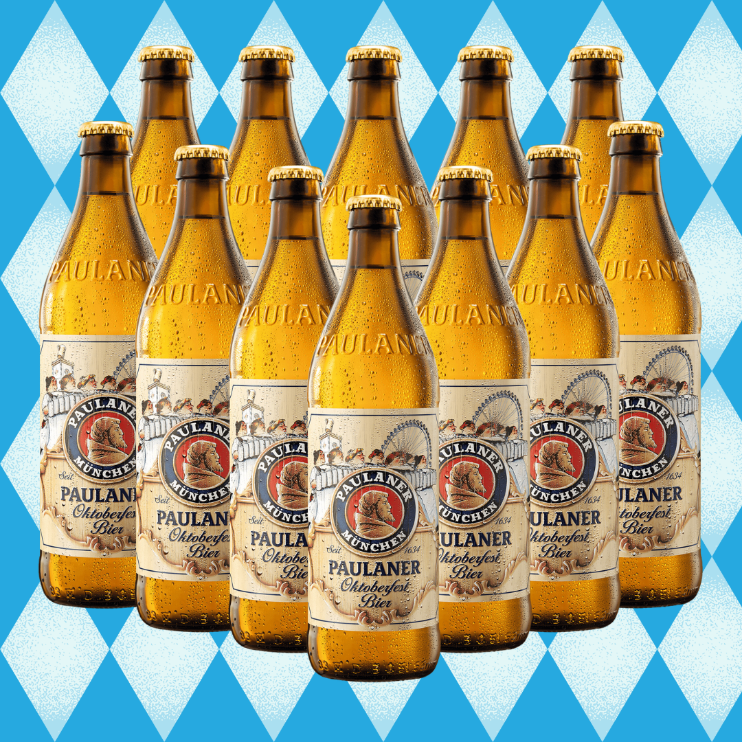 Paulaner Munchen Oktoberfest Premium German Bier 500ml Bottles - 6.0% ABV (Multipack)