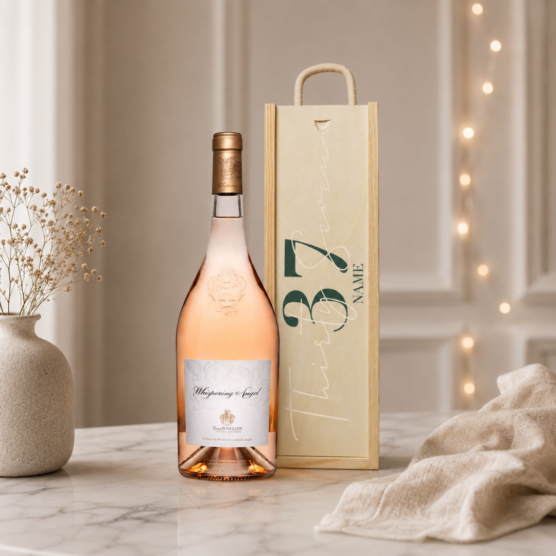 Personalised Birthday Rosé Wine Gift Set with Personalised Lid – 75cl