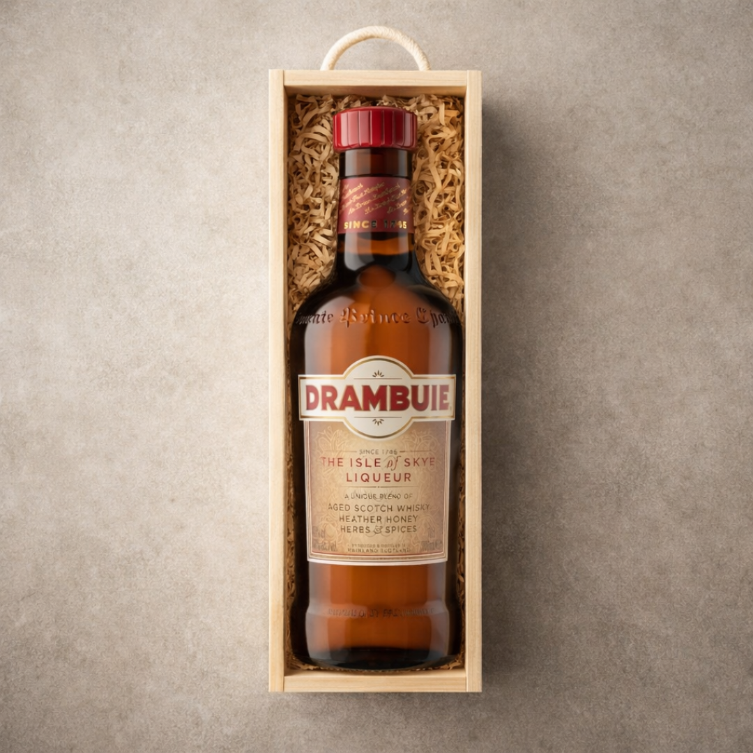 Personalised Drambuie Scotch Whiskey Liqueur Gift Set - 50cl (40% ABV)