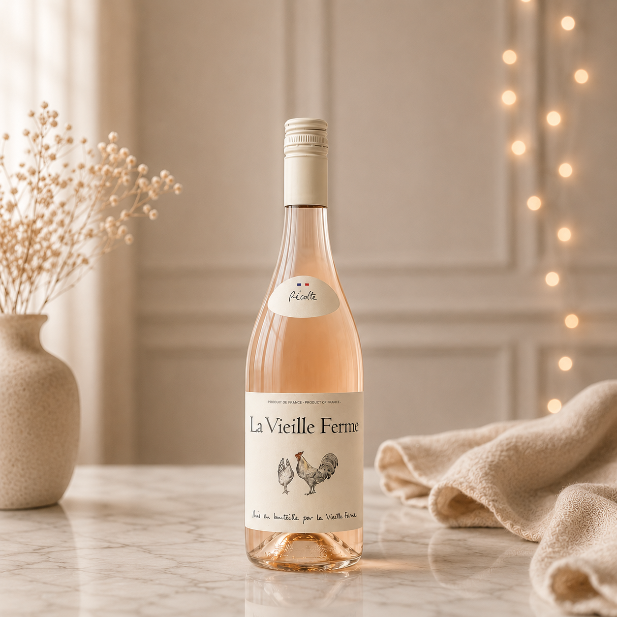Personalised La Vieille Ferme Rose Wine Gift Set (75cl)