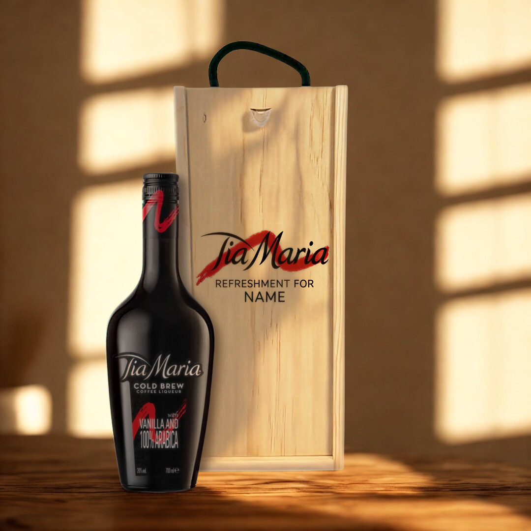 Personalised Tia Maria Cold Brew Coffee Liqueur Gift Set - 70cl (20% ABV)