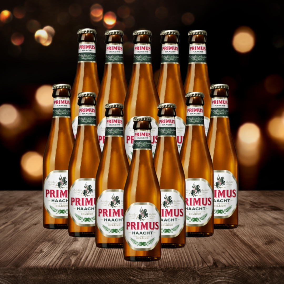 Primus Haacht Belgian Pilsner 330ml Bottles - 5.2% ABV (12 Pack)