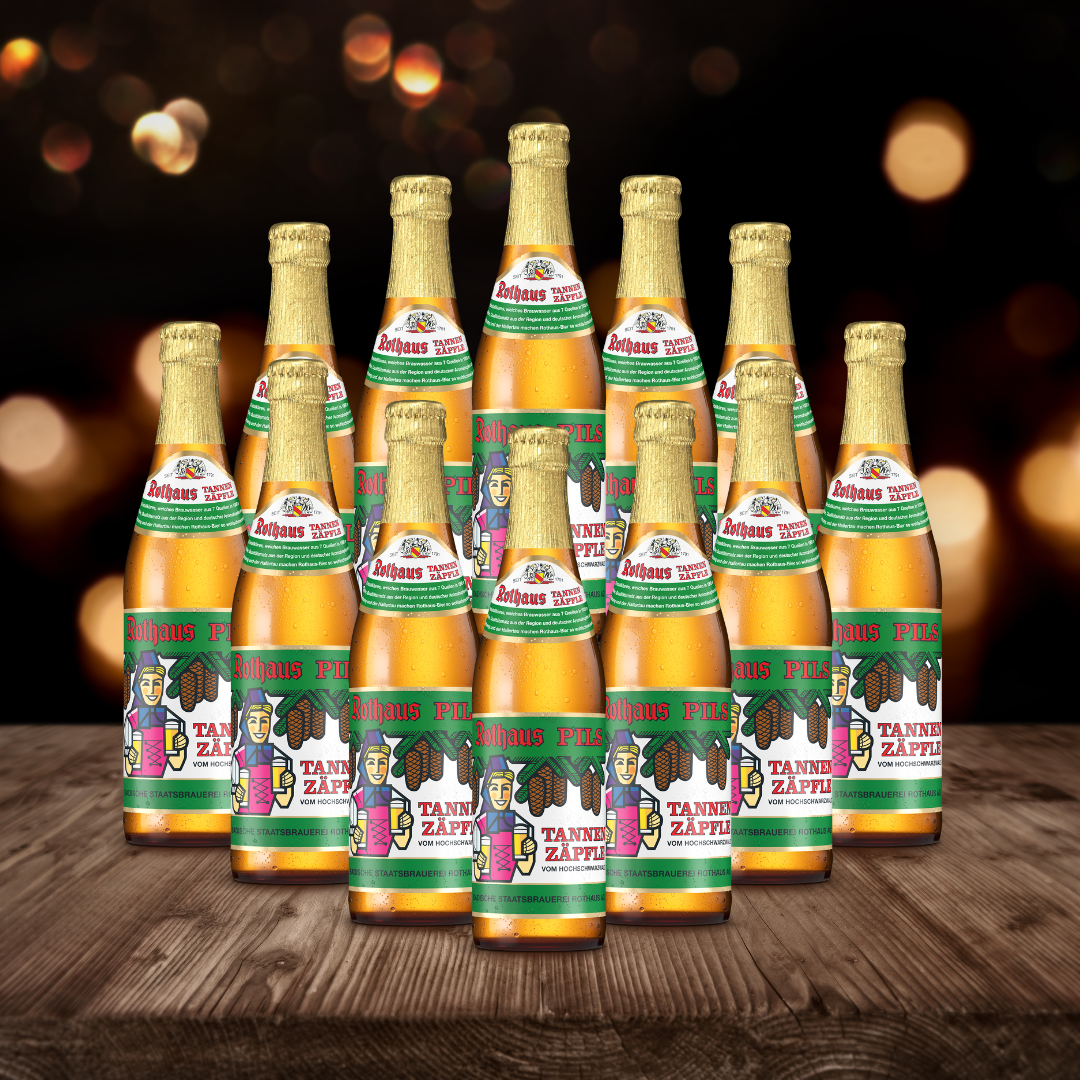Rothaus German Tannenzäpfle Pils 330ml Bottles - 5.1% ABV (12 Pack)