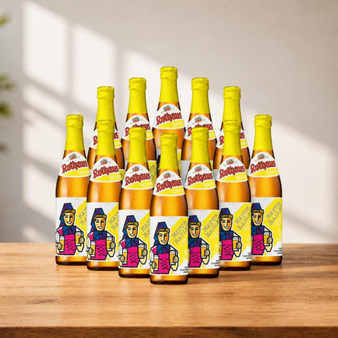 Rothaus Alcohol Free Lemon Natur Radler Zitronen Zapfle 330ml Bottles - 0.0% ABV (Multipack)