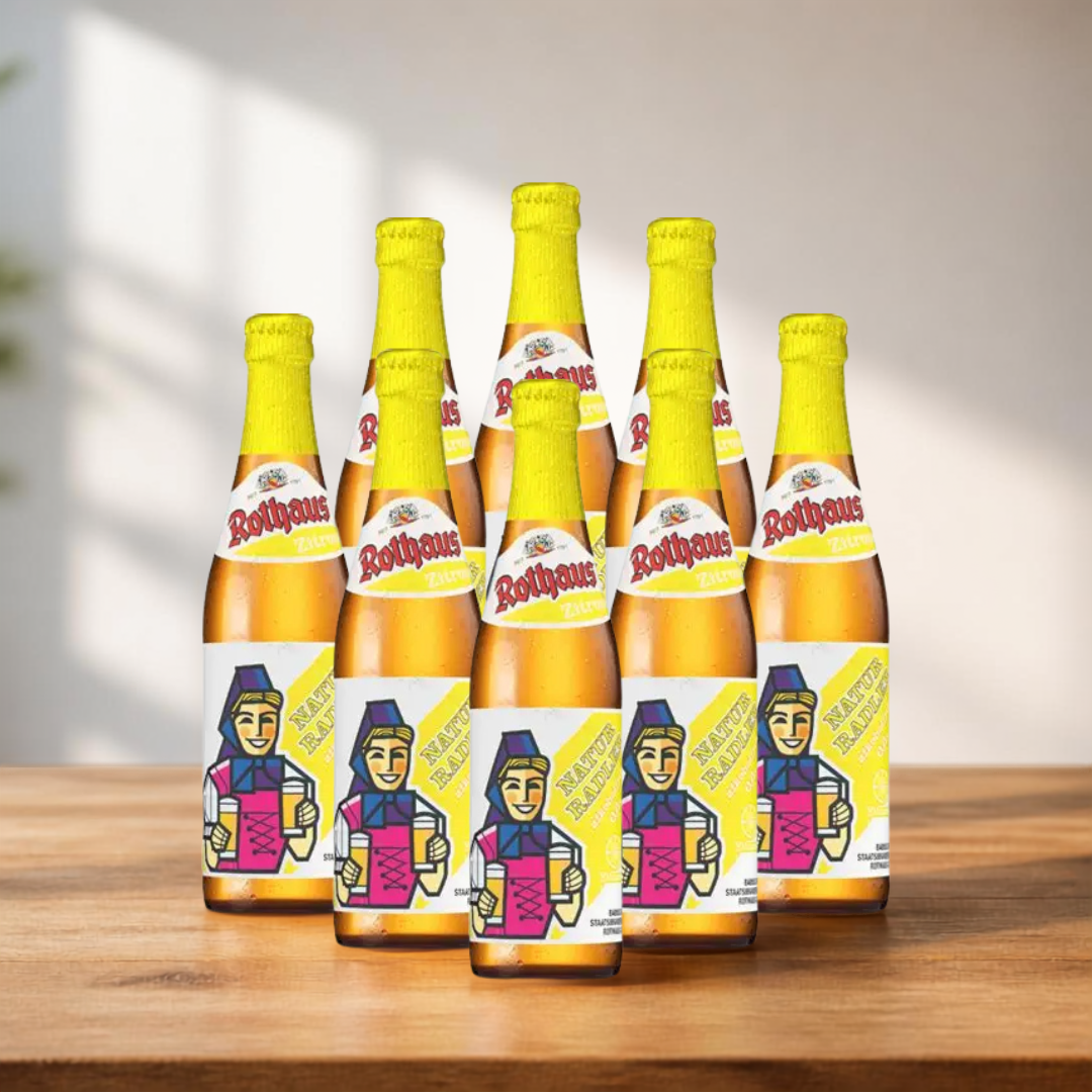 Rothaus Alcohol Free Lemon Natur Radler Zitronen Zapfle 330ml Bottles - 0.0% ABV (Multipack)