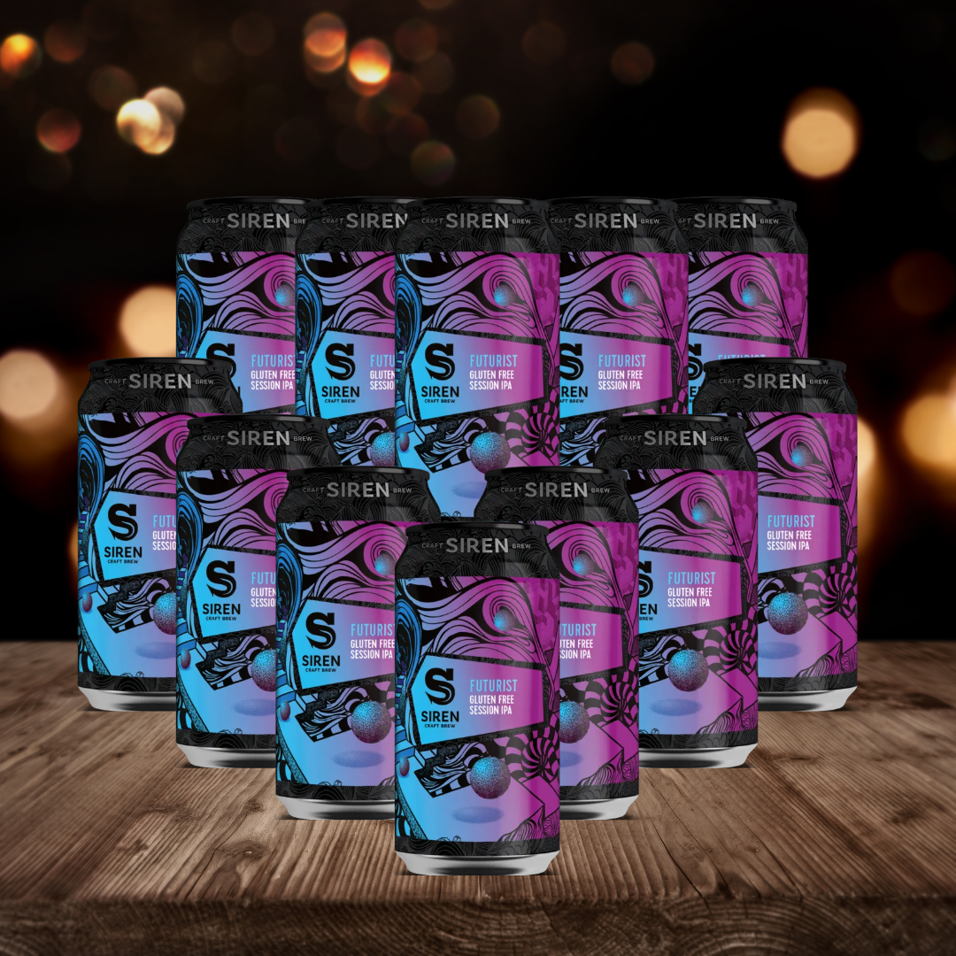 Siren Futurist British Gluten Free IPA 440ml Cans - 4.8% ABV (12 Pack)