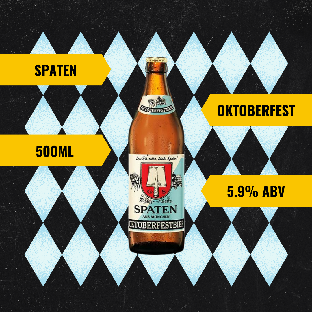 Spaten Oktoberfest Beer 500ml Bottles - 5.9% ABV (Multipack)