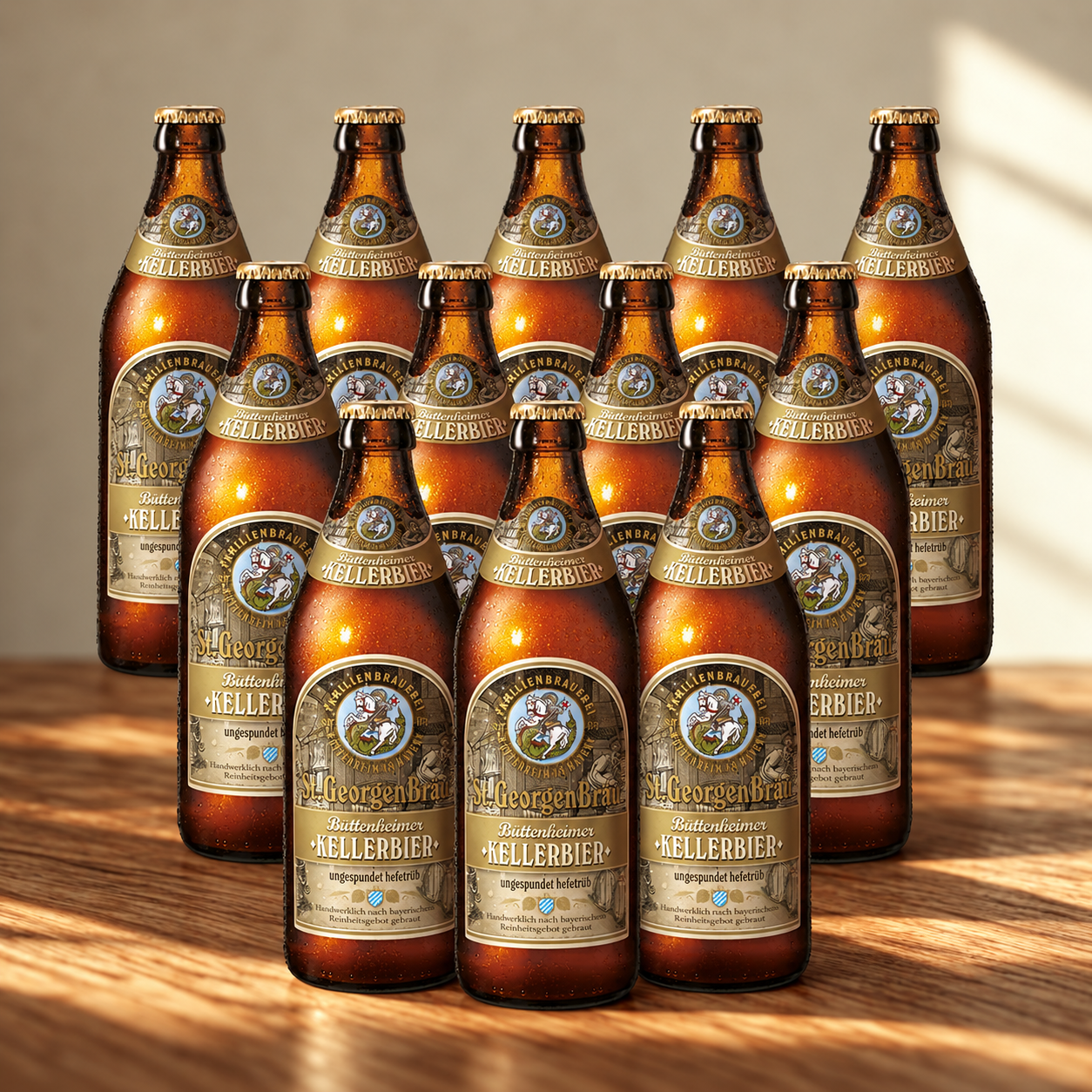 St Georgenbrau German Kellerbier 500ml Bottles – 4.9% ABV (12 Pack)