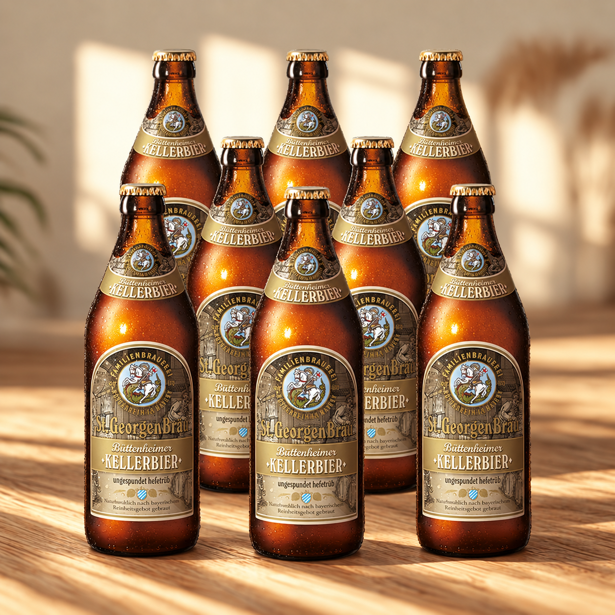 St Georgenbrau German Kellerbier 500ml Bottles – 4.9% ABV (12 Pack)
