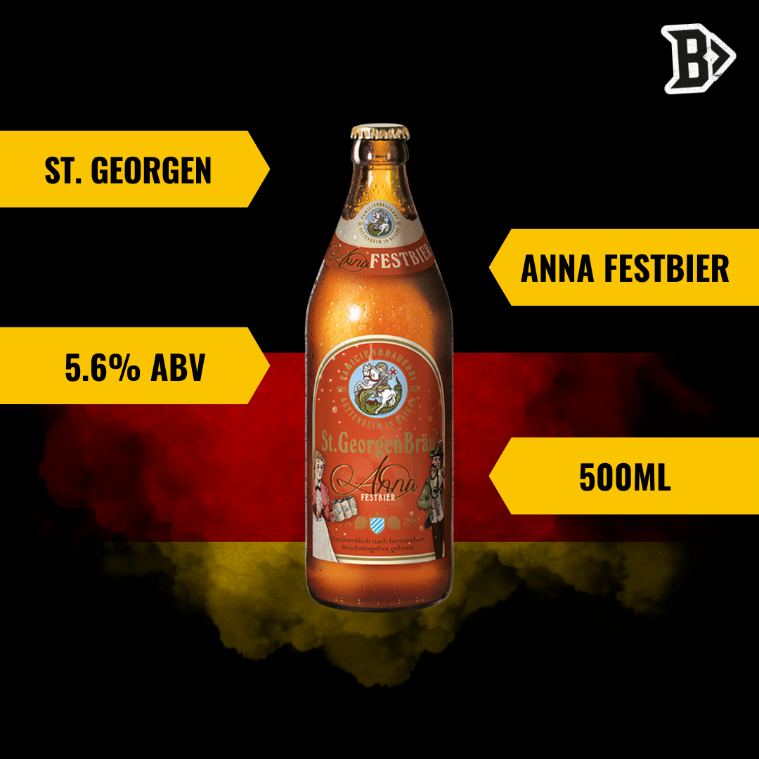 St. Georgen Annafest Festbier German 500ml Bottles - 5.6% ABV (6 Pack) - BBD 16/01/2026