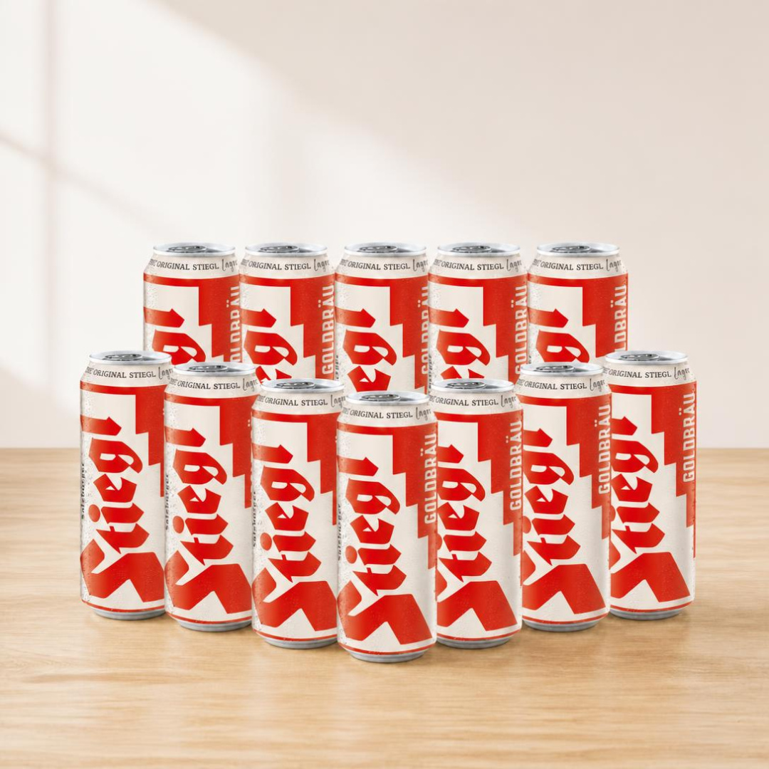 Stiegl Goldbrau Lager 500ml Cans - 5.0% ABV (Multipack)