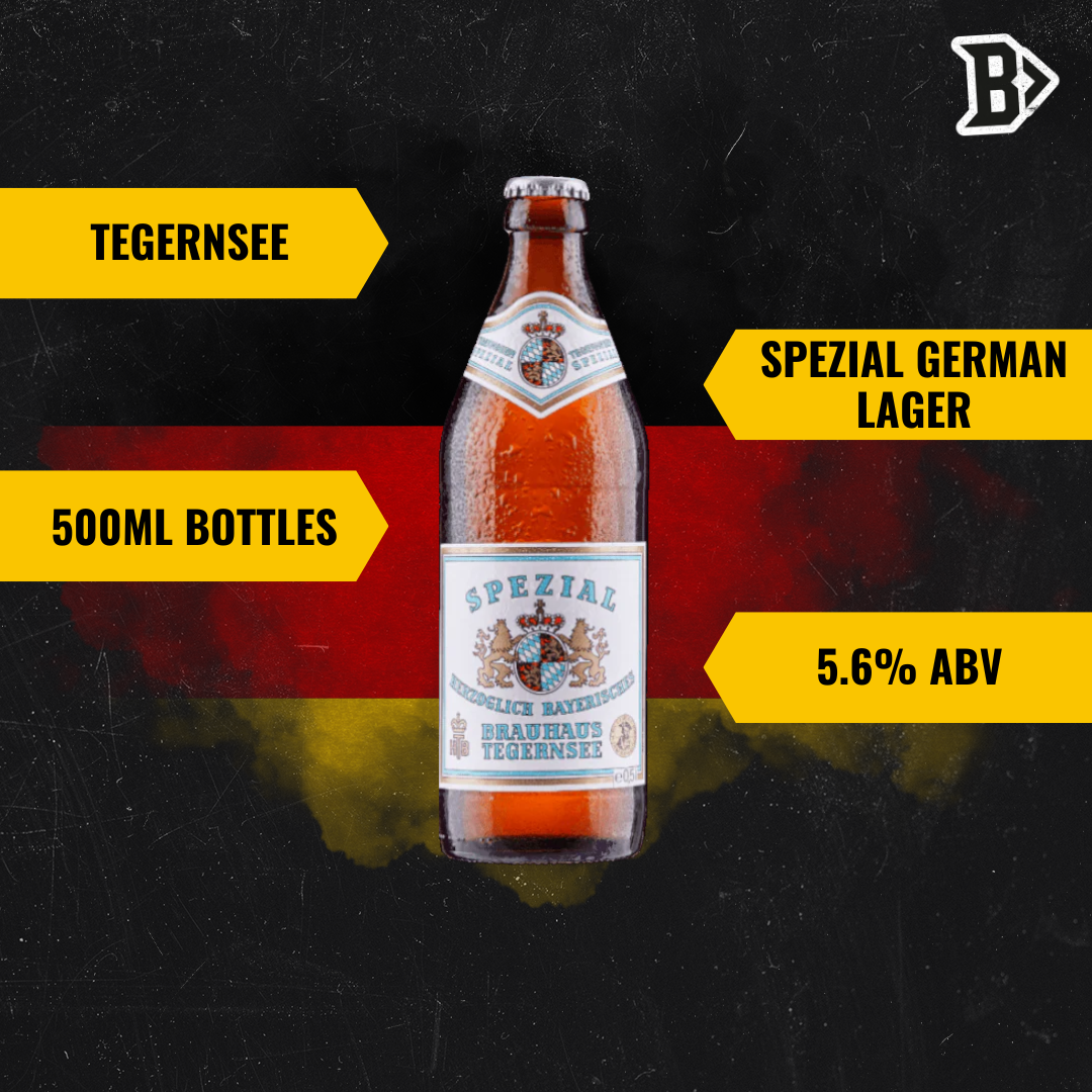 Tegernsee Spezial German Lager 500ml Bottles – 5.6% ABV (12 Pack) - BEERHUNTER