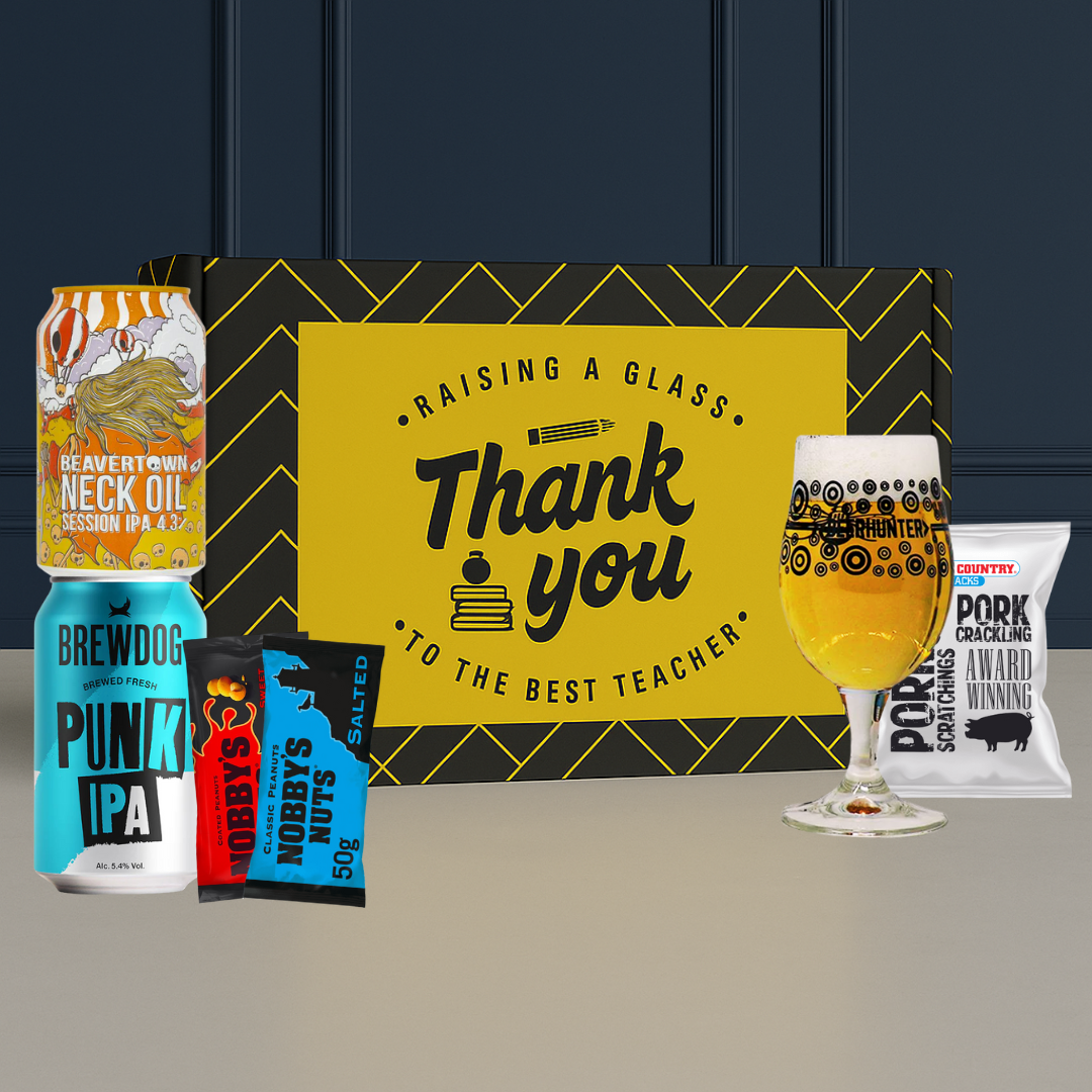 Thank You Teacher Gift Set Featuring BrewDog, Beavertown & Pub Snacks