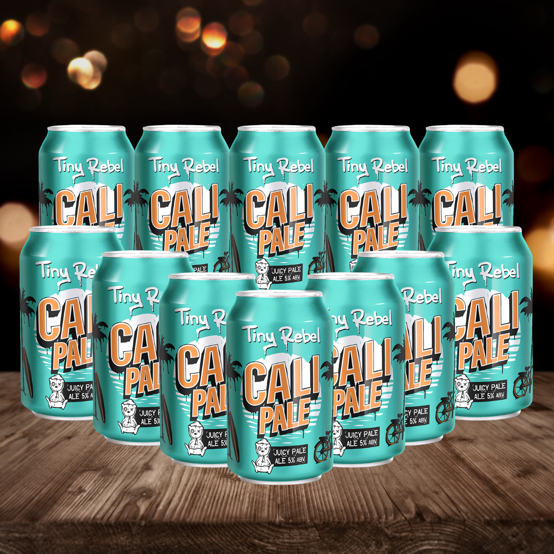 Tiny Rebel British Cali Pale Juicy Pale Ale 330ml Cans - 5.00% ABV (12 Pack) - BEERHUNTER