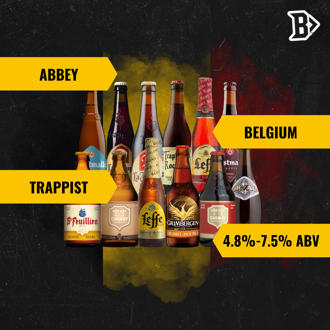 Best of Belgian Trappist and Abbey Beer Mixed Beer Case (12 Pack)