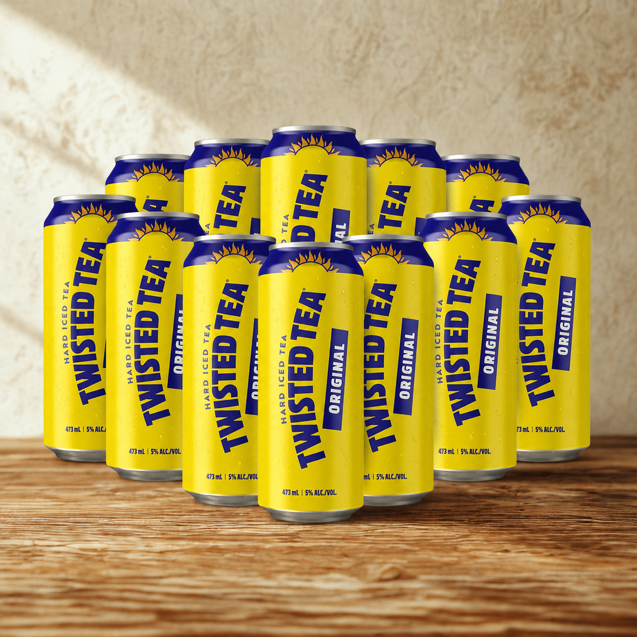 Twisted Tea Original American Hard Iced Tea 473ml Cans – 5.0% ABV (Multipack)