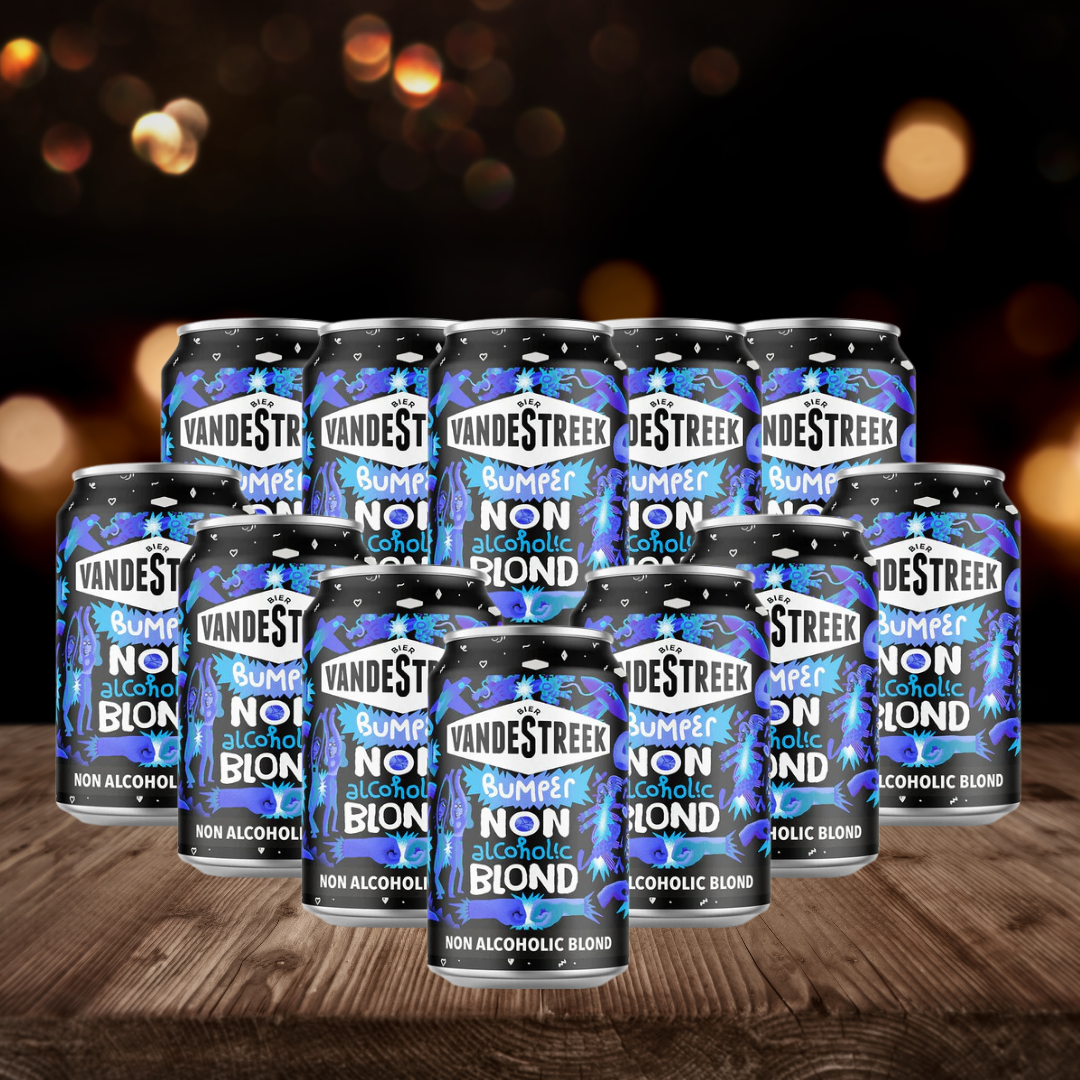 VandeStreek Bumper Dutch Non-Alcoholic Blond 330ml Cans - 0.5% ABV (12 Pack)
