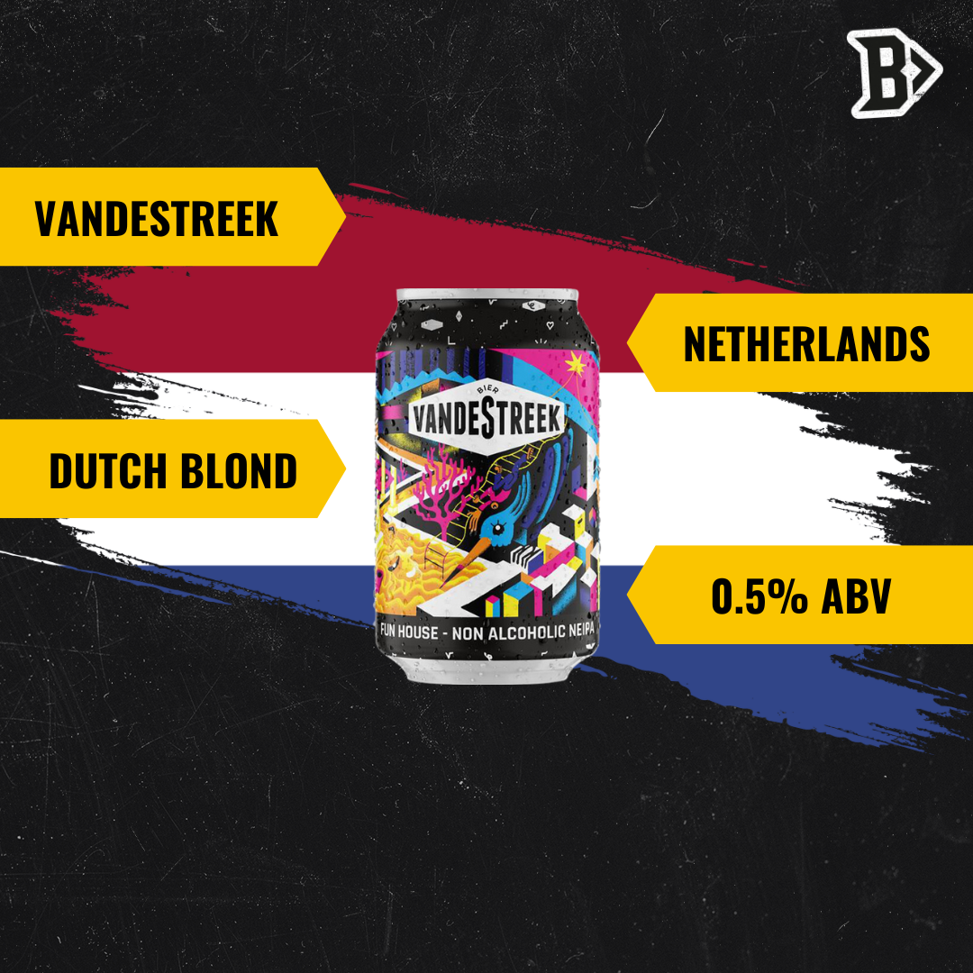 VandeStreek Fun House Dutch Non-Alcoholic New England IPA 330ml Cans - 0.5% ABV (Multipack)