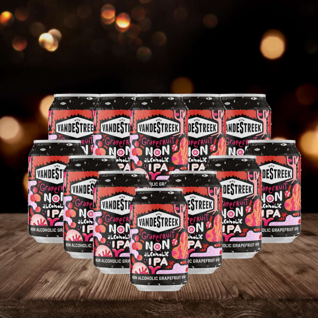 VandeStreek Grapefruit Dutch Non-Alcoholic IPA 330ml Cans - 0.5% ABV (Multipack)