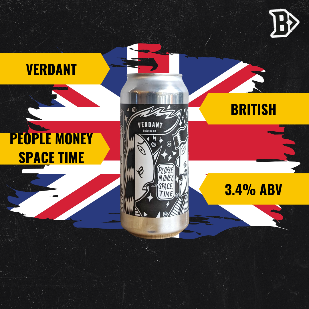 Verdant People Money Space Time British Session IPA 440ml Cans - 3.4% ABV (12 Pack)