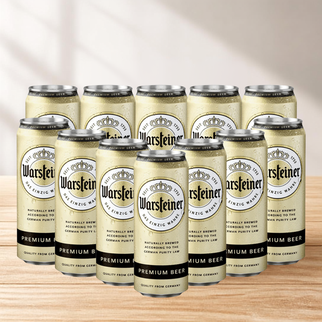 Warsteiner German Pilsner 500ml Cans - 4.8% ABV (Multipack)