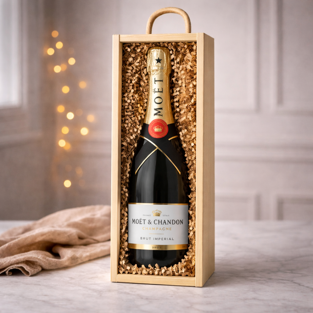 Personalised 21st Birthday Moët & Chandon Champagne Gift Set – 75cl Luxury Champagne with Personalised Lid