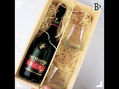 Personalised Remy Martin VSOP Cognac Champagne Gift Set with Glasses