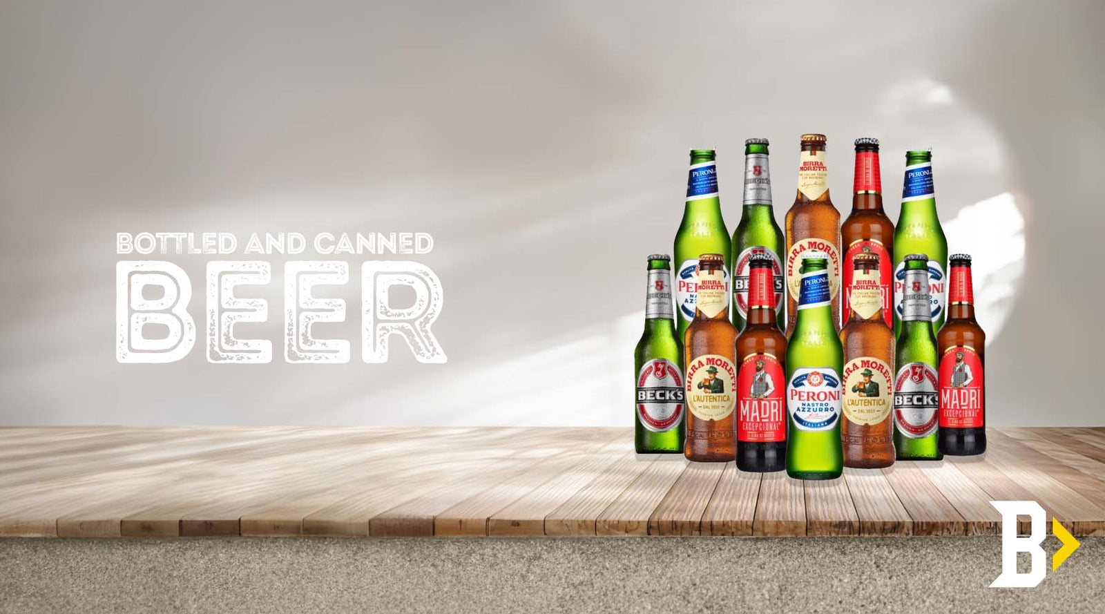 Bottled and canned beer compared to kegs