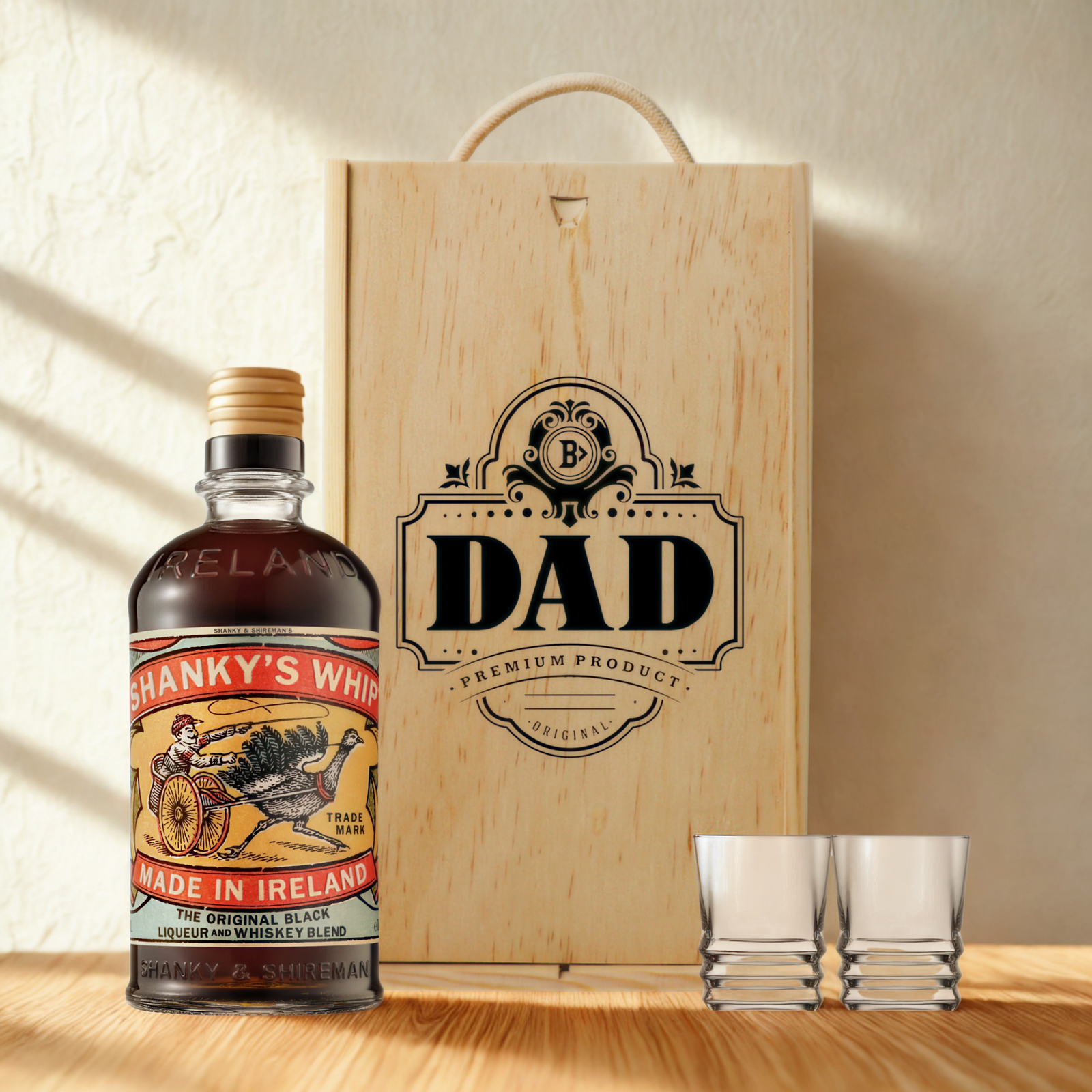 Best Dad Aperitif & Liqueur Gift Set – Premium Spirits Selection with Glasses
