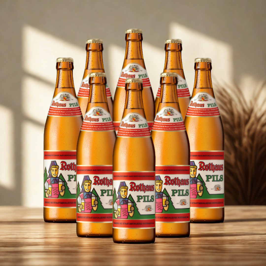 Rothaus German Pils 500ml Bottles - 5.1% ABV (Multipack)