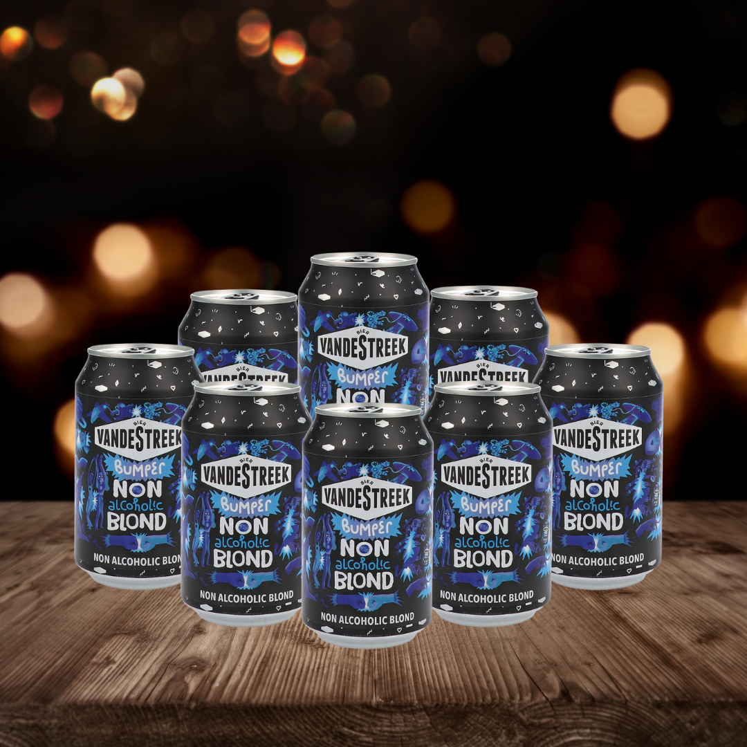 VandeStreek Bumper Dutch Non-Alcoholic Blond 330ml Cans - 0.5% ABV (12 Pack)