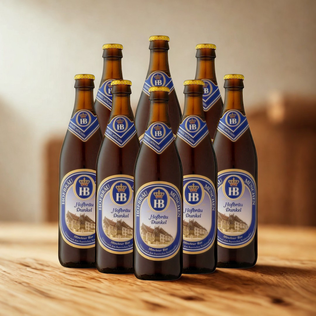 Hofbräu Dunkel German Dark Lager 500ml Bottles - 5.5% ABV (Multipack)