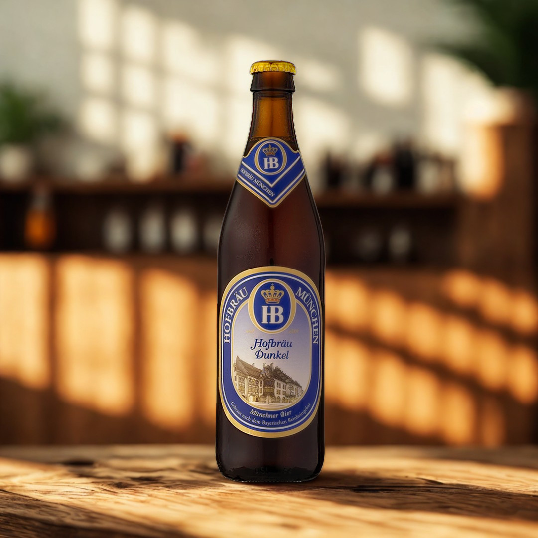 Hofbräu Dunkel German Dark Lager 500ml Bottles - 5.5% ABV (Multipack)