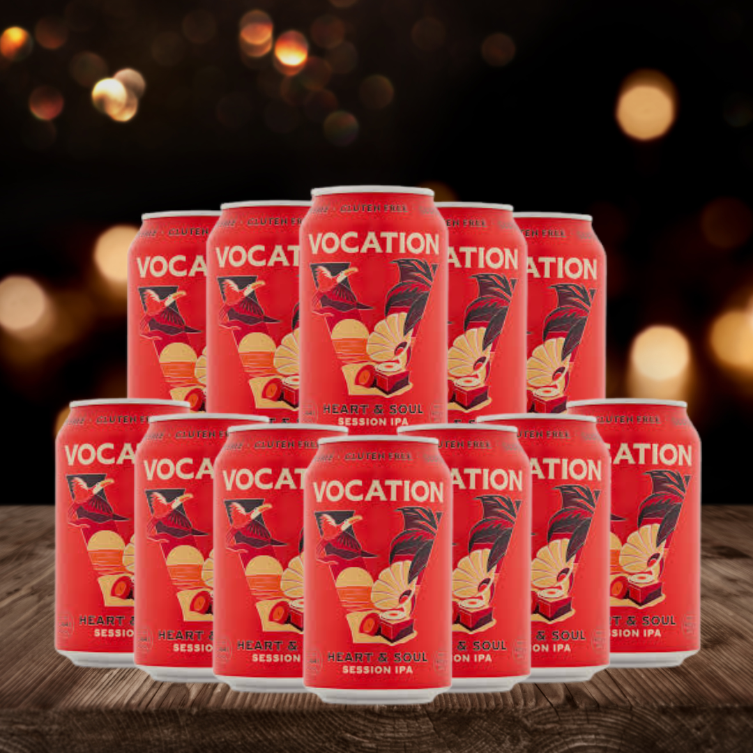 Vocation HEART &amp; SOUL British Alcohol Free Session IPA 330ml Cans – ABV 4.4% (12 Pack)