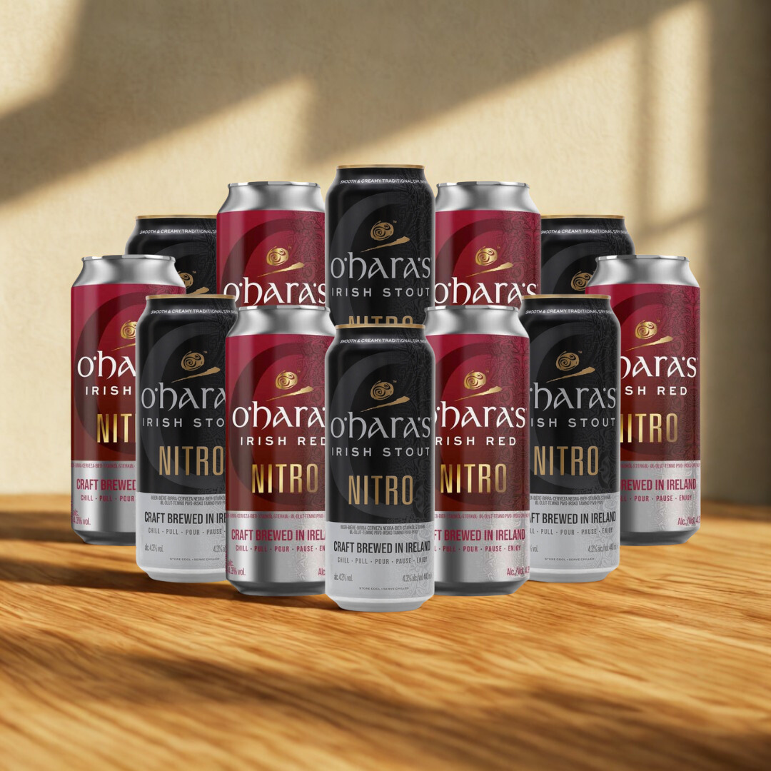 O’Haras Irish Nitro Mixed Case (Nitro Red &amp; Nitro Stout) – (12 Pack)