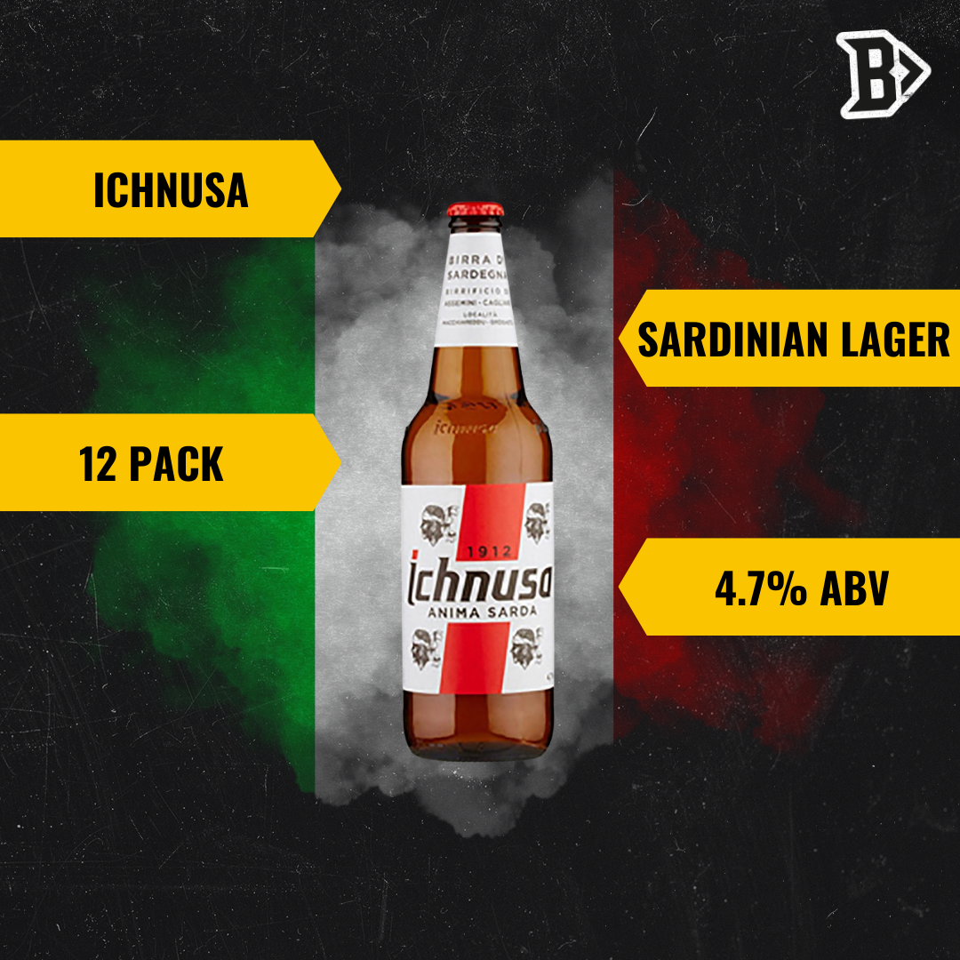 Ichnusa Italian Lager 330ml Bottles - 4.7% ABV (Multipack)