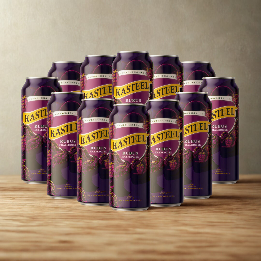 Kasteel Belgian Rubus Framboise 500ml Cans – 7% ABV (12 Pack)