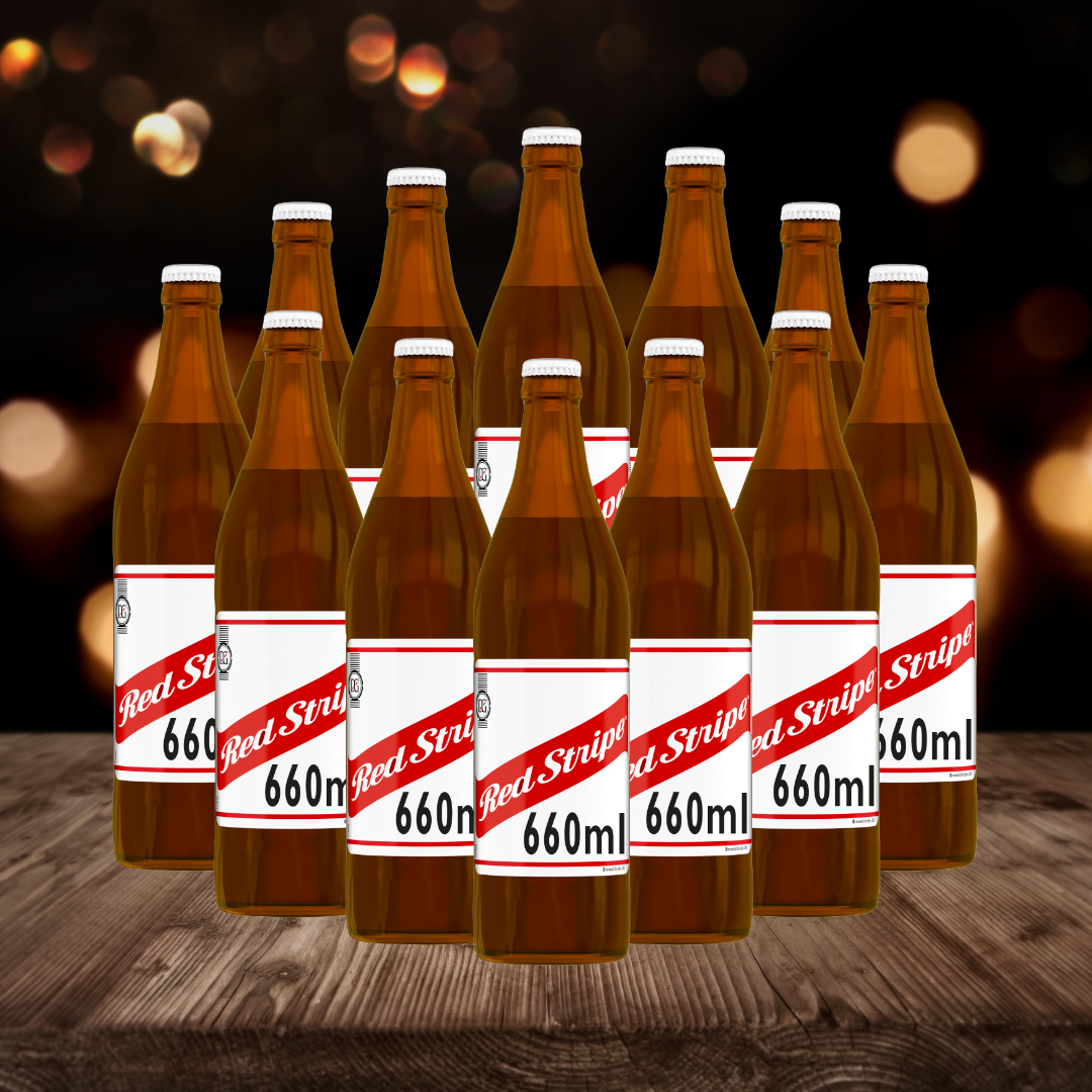 Red Stripe Jamaican Lager 660ml Bottles - 4.7% ABV (12 Pack)