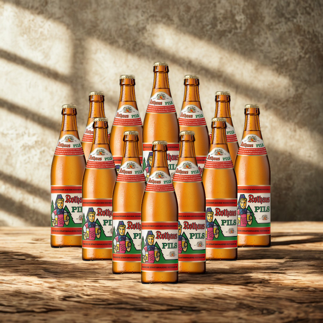 Rothaus German Pils 500ml Bottles - 5.1% ABV (Multipack)