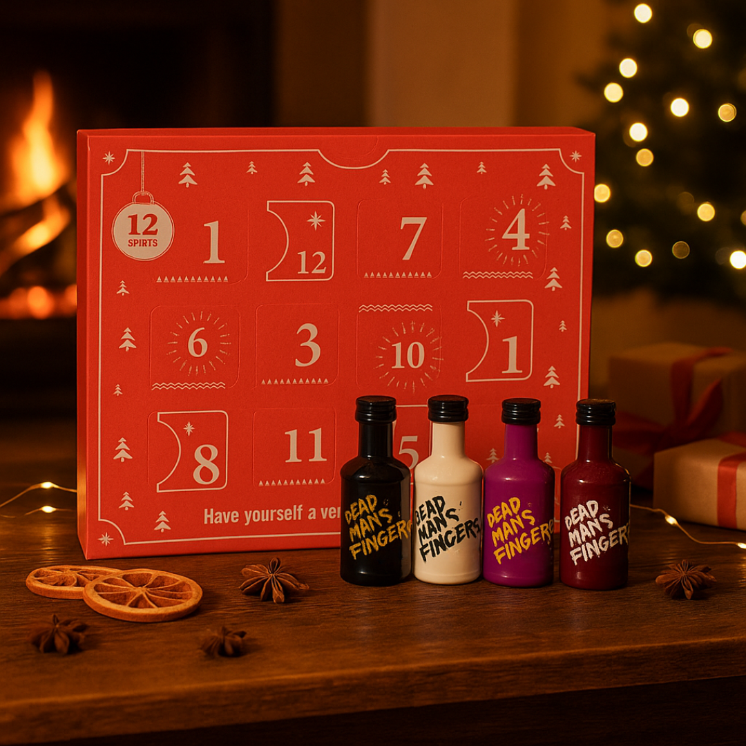 12 Rums of Christmas Dead Man’s Fingers Advent Calendar 2026 – Rum Miniature Christmas Gift Set (12 x 5cl)